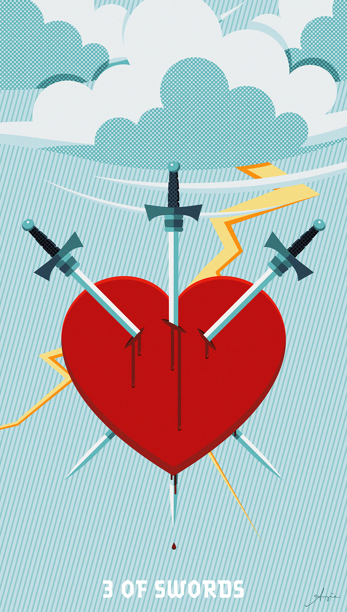 Tarot Deck: 3 of Swords