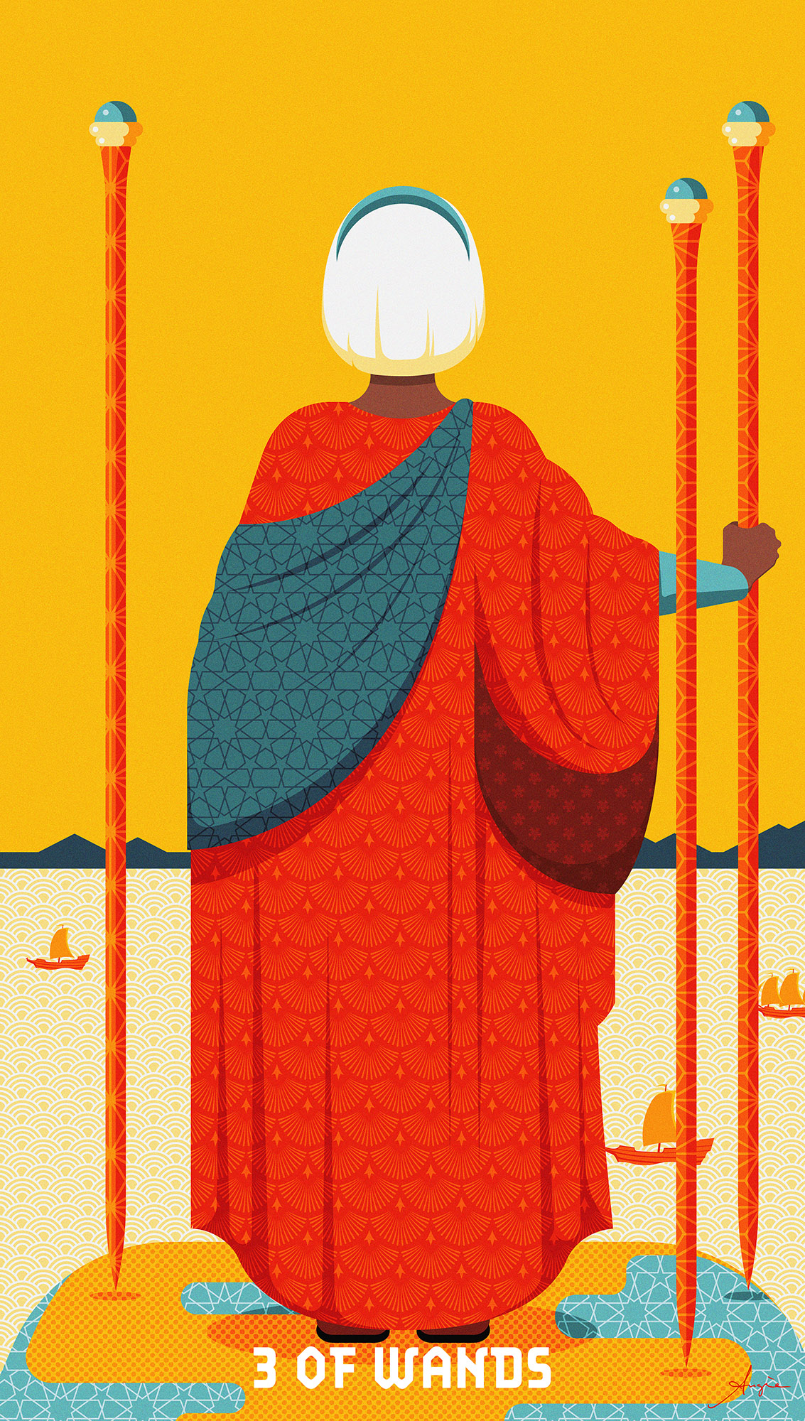 Tarot Deck: 3 of Wands