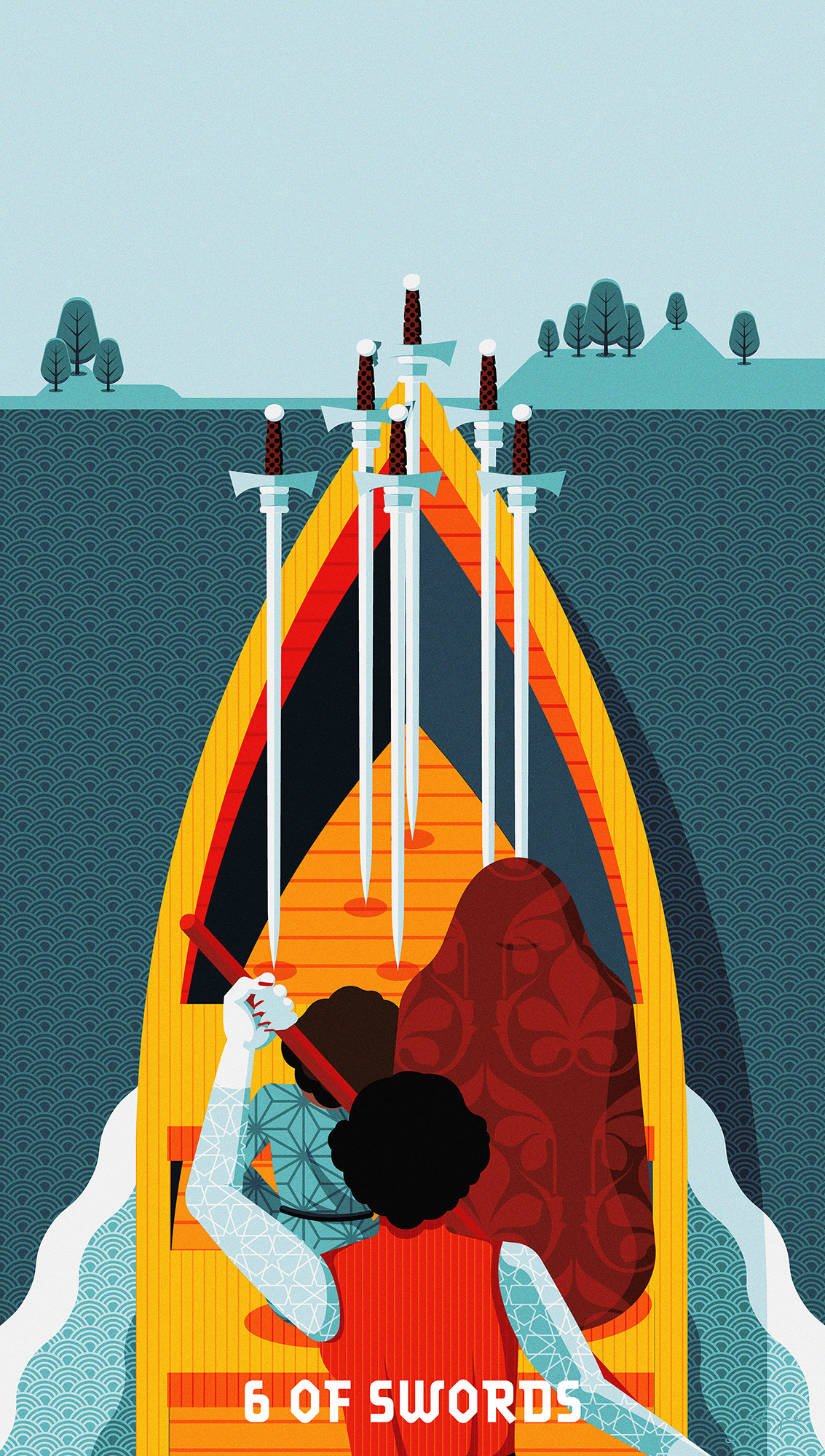 Tarot Deck: 6 of Swords