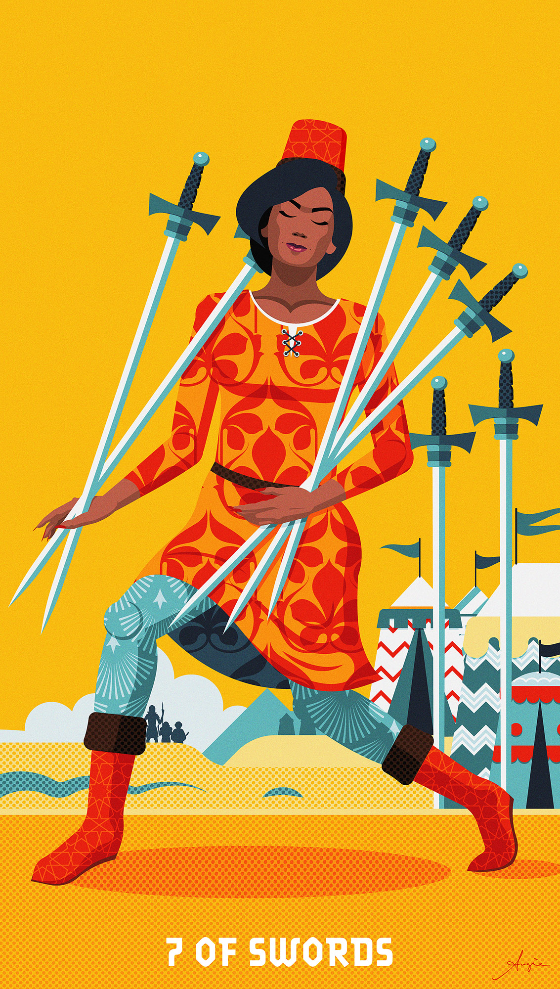 Tarot Deck: 7 of Swords