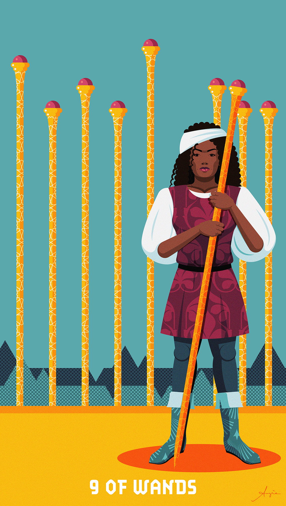 Tarot Deck: 9 of Wands