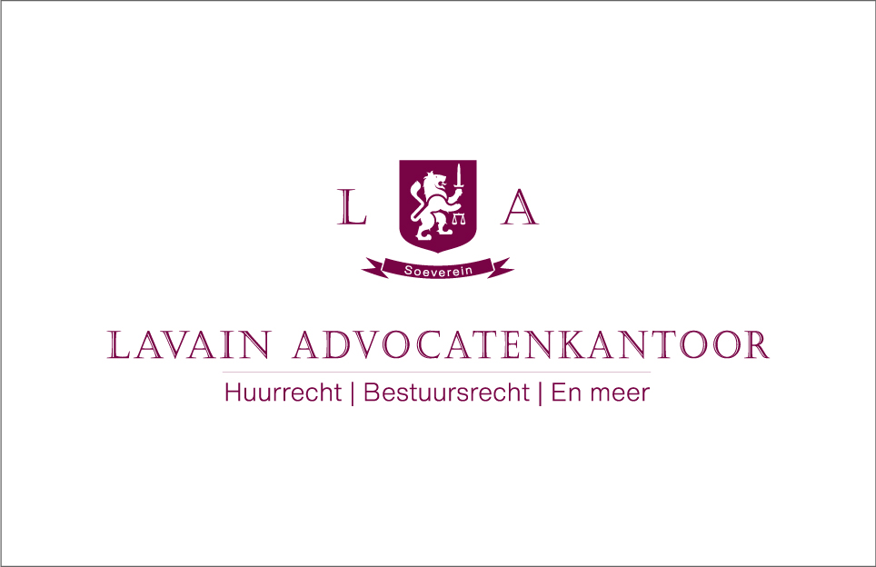Lavain Advocaat business card