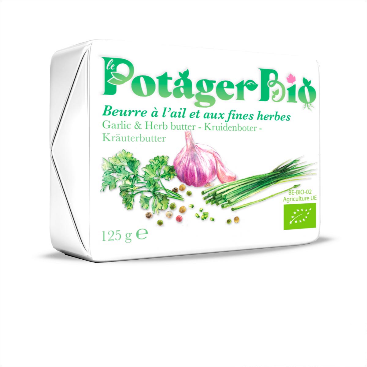 Le Potager Bio butter packaging