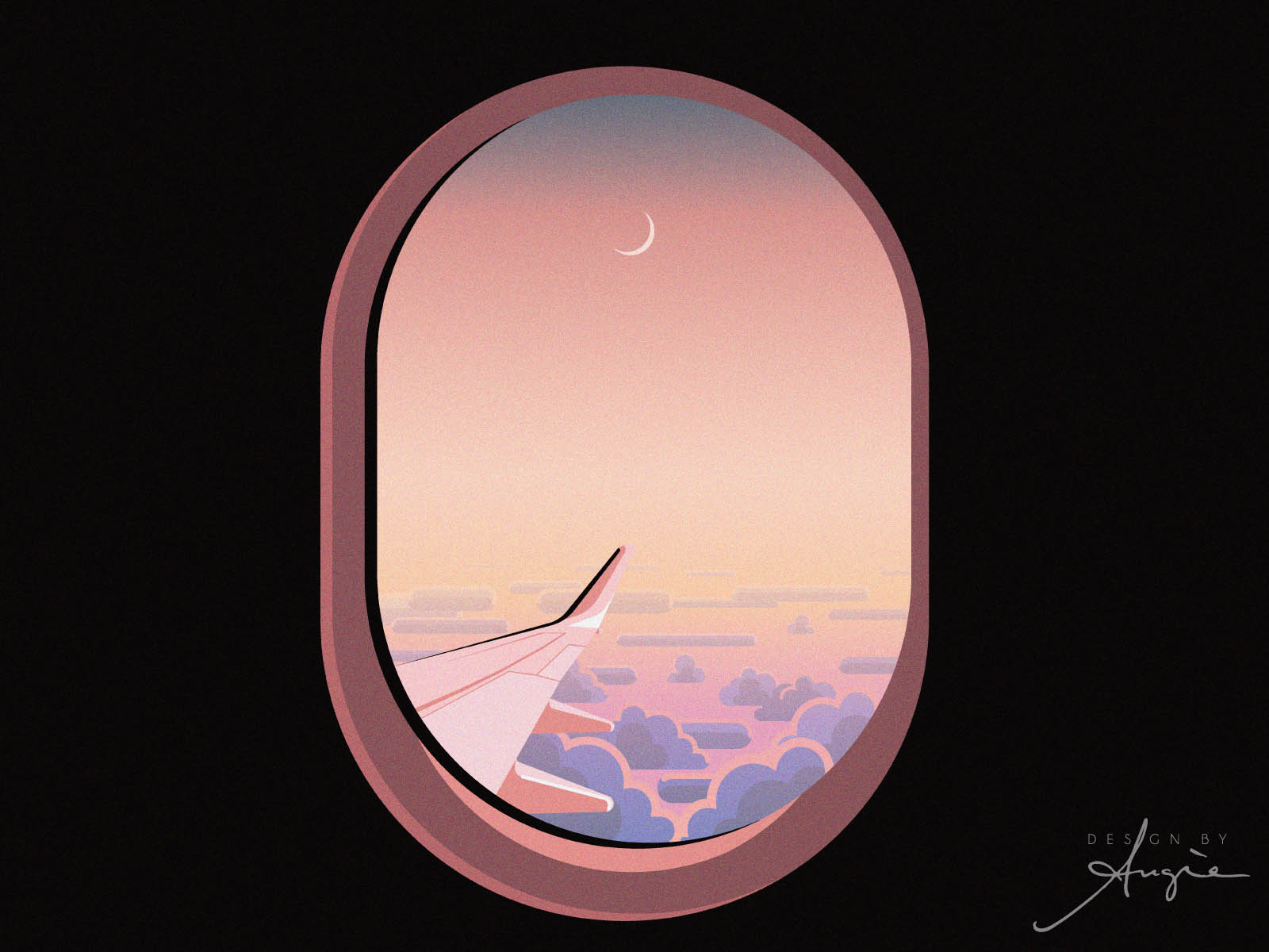 Plane Window - The Landscapes Collection